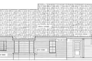 Exterior - Rear Elevation for Traditional House Plan #406-156 - 4 bed, 3 bath