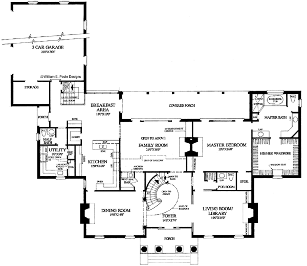 Dream House Plan - Classical Floor Plan - Main Floor Plan #137-311