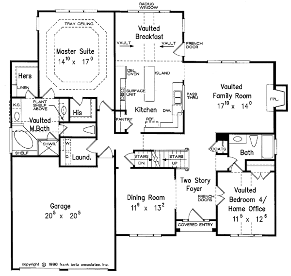 Dream House Plan - Traditional Floor Plan - Main Floor Plan #927-140