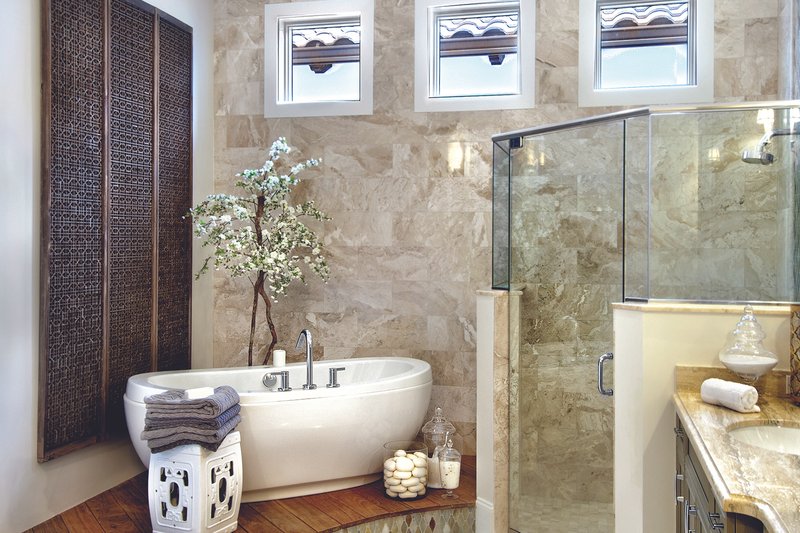 House Plan Design - Interior - Master Bathroom for Mediterranean House Plan #930-444 - 3 bed, 3.5 bath