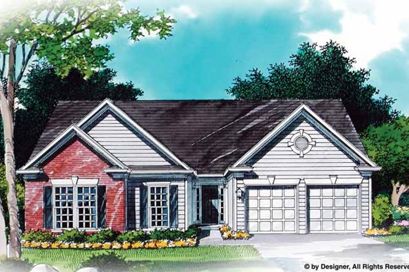 Dream House Plan - Traditional Exterior - Front Elevation Plan #54-341