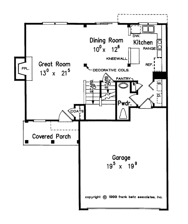 House Design - Country Floor Plan - Main Floor Plan #927-758