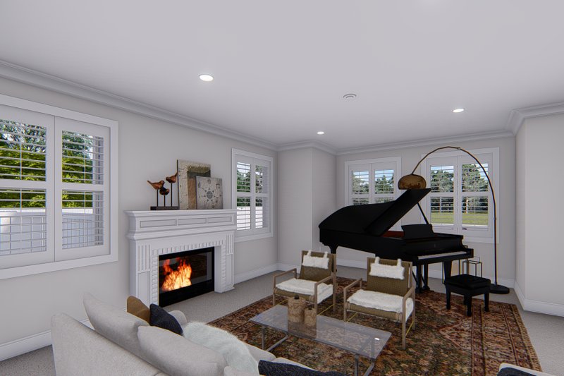 Architectural House Design - Interior - Family Room 3 for Farmhouse House Plan #1060-140 - 5 bed, 2.5 bath