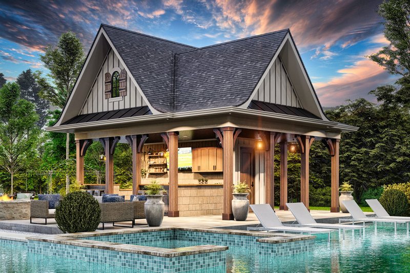 Architectural House Design - Exterior - Other Elevation 2 for Modern House Plan #54-578, 0 bath