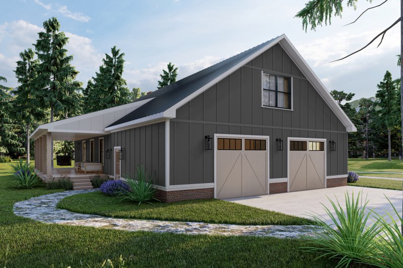 Architectural House Design - Exterior - Front Elevation 3 for Farmhouse House Plan #1117-16 - 3 bed, 2.5 bath