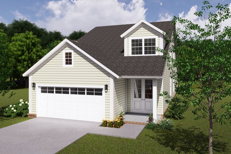 House Blueprint - Traditional Exterior - Front Elevation Plan #513-2205