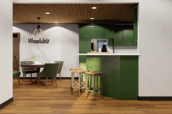 Interior - Kitchen 2 for Craftsman House Plan #17-2258 - 3 bed, 2 bath