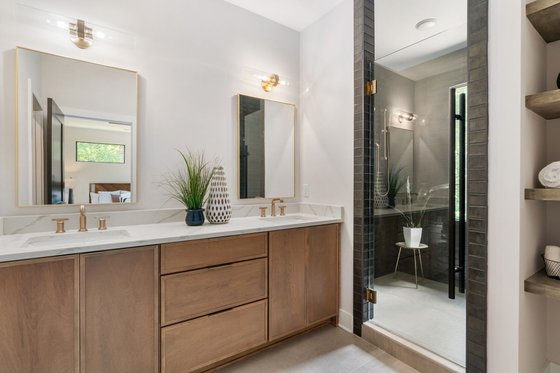 Interior - Master Bathroom 2 for Modern House Plan #1080-28 - 3 bed, 2.5 bath