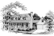 Colonial Style House Plan - 3 Beds 2.5 Baths 1784 Sq/Ft Plan #10-201 
