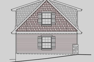 Exterior - Other Elevation 1 for Craftsman House Plan #487-4 - 1 bed, 1 bath