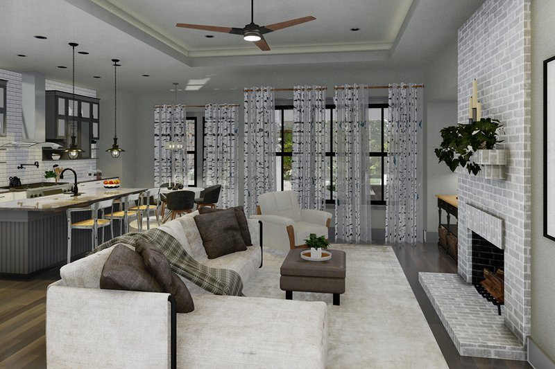 House Plan Design - Photo 3 for Farmhouse House Plan #120-263 - 4 bed, 3 bath