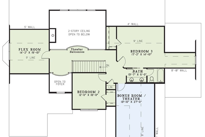 House Blueprint - Exterior - Front Elevation 4 for European House Plan #17-2302 - 3 bed, 3 bath