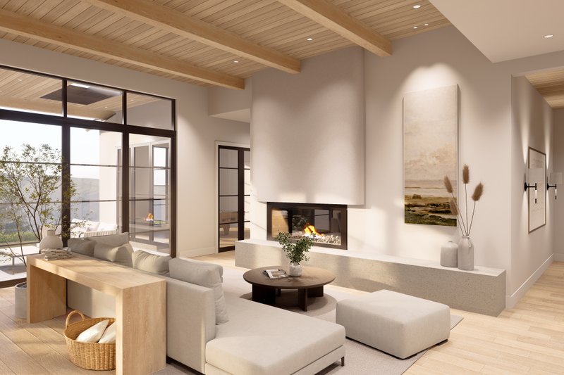 House Blueprint - Interior - Family Room 1 for Farmhouse House Plan #1114-15 - 5 bed, 5.5 bath