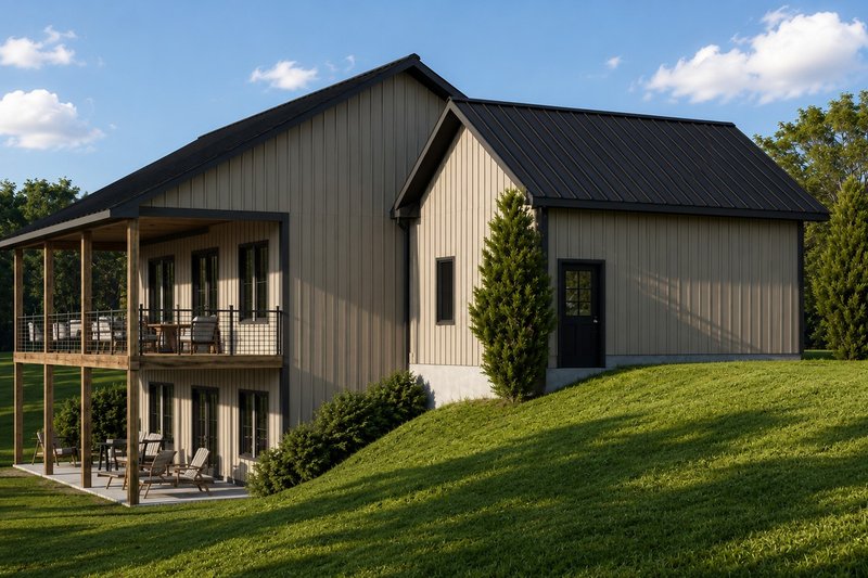 Architectural House Design - Exterior - Other Elevation 1 for Modern House Plan #1064-496 - 2 bed, 2 bath