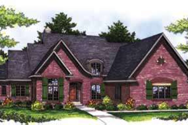 Dream House Plan - European Exterior - Front Elevation Plan #70-850