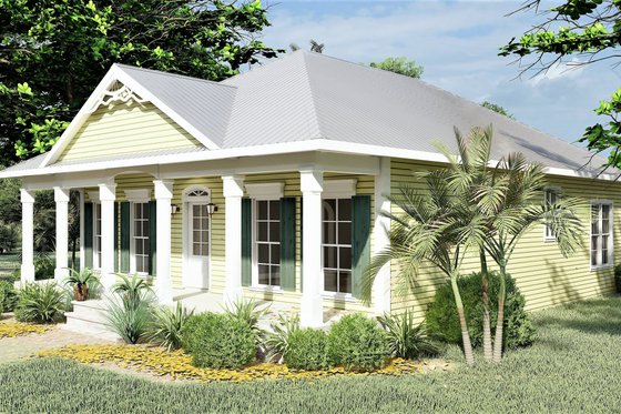 Exterior - Other Elevation for Southern House Plan #44-151 - 3 bed, 2 bath