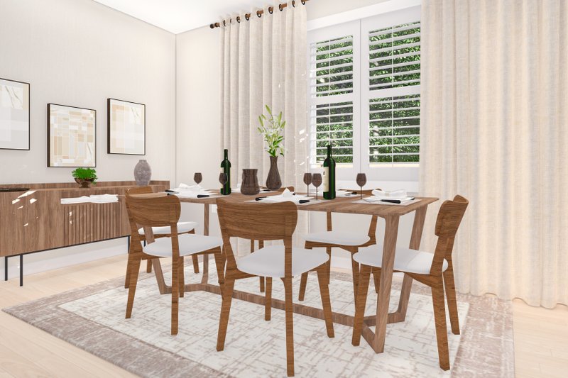 House Design - Interior - Dining Room for Ranch House Plan #1060-280 - 3 bed, 2 bath