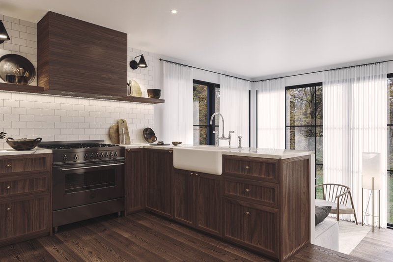 House Design - Interior - Kitchen for European House Plan #23-2824 - 2 bed, 1 bath
