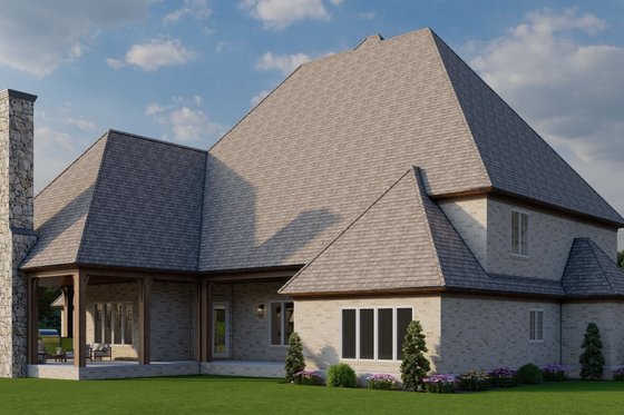 Exterior - Other Elevation 3 for European House Plan #923-78 - 4 bed, 4.5 bath