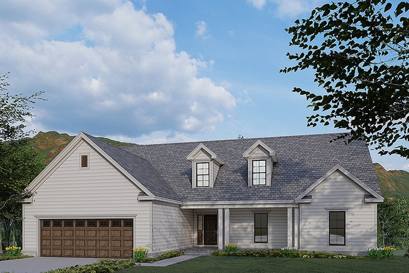 House Blueprint - Traditional Exterior - Front Elevation Plan #923-177