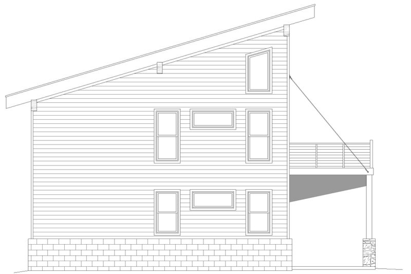 House Plan Design - Exterior - Other Elevation for Modern House Plan #932-620 - 2 bed, 2 bath