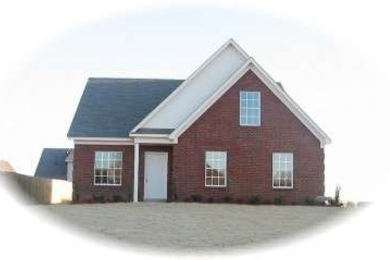 Exterior - Front Elevation 2 for Colonial House Plan #81-1375 - 3 bed, 2.5 bath