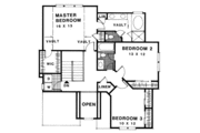 European Style House Plan - 3 Beds 2.5 Baths 2087 Sq/Ft Plan #56-154 