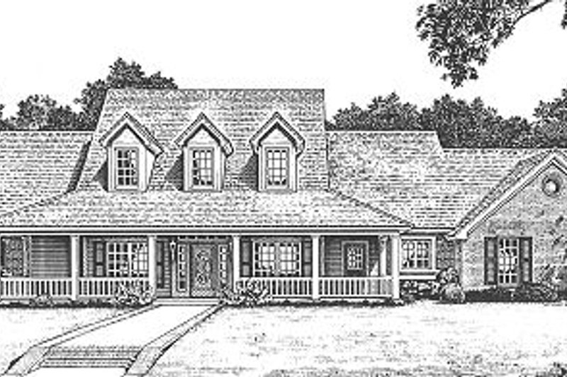 Dream House Plan - Country Exterior - Front Elevation Plan #310-623