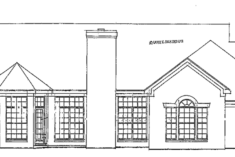 Dream House Plan - Exterior - Rear Elevation for Country House Plan #952-217 - 3 bed, 2 bath