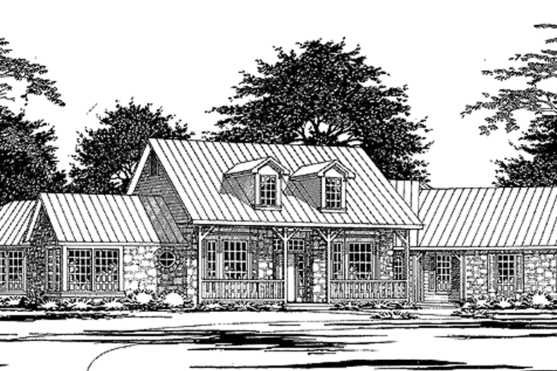 Dream House Plan - Exterior - Front Elevation 3 for Country House Plan #472-203 - 5 bed, 3.5 bath