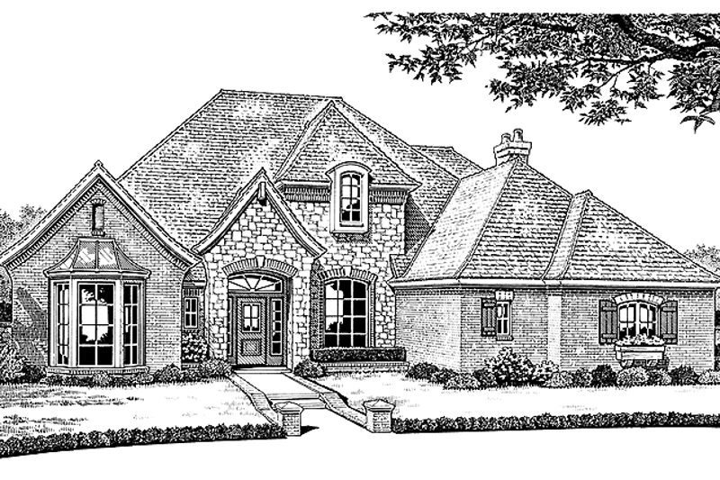 Dream House Plan - Country Exterior - Front Elevation Plan #310-1060