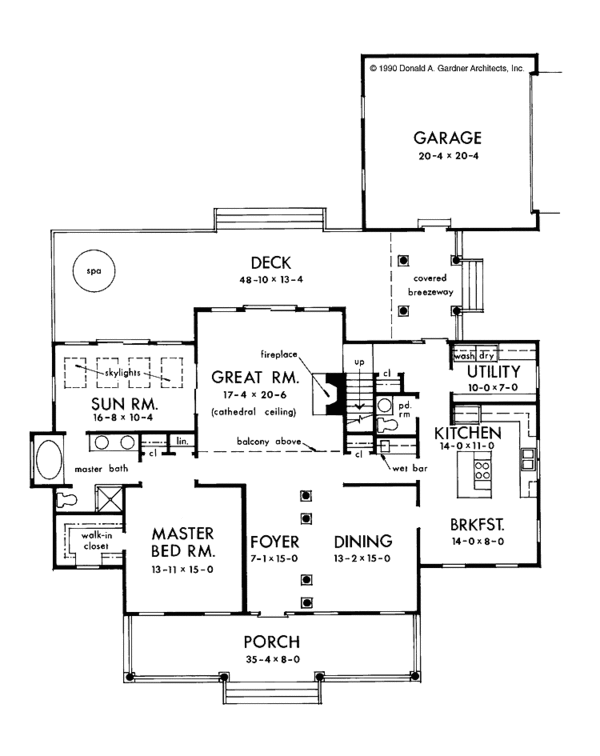 House Plan Design - Country Floor Plan - Main Floor Plan #929-71