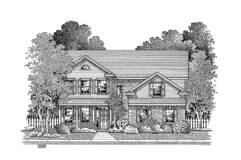 Home Plan - Country Exterior - Front Elevation Plan #999-88