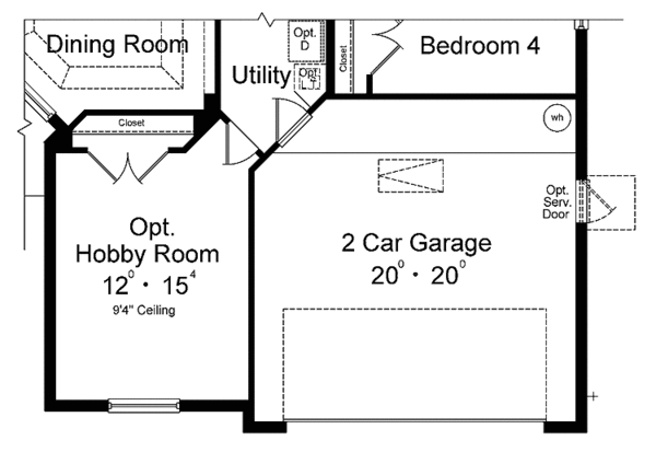 House Blueprint - Traditional Floor Plan - Other Floor Plan #1015-19