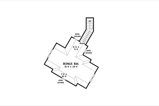 Floor Plan - Other Floor for Craftsman House Plan #929-1154 - 3 bed, 2.5 bath