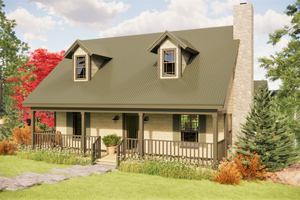 Cottage Exterior - Front Elevation Plan #472-5