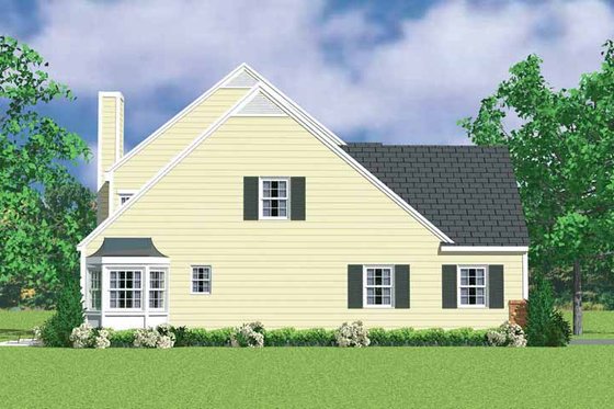 Exterior - Other Elevation for Country House Plan #72-1121 - 4 bed, 3.5 bath