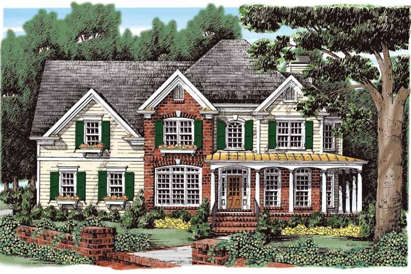 Architectural House Design - Country Exterior - Front Elevation Plan #927-270