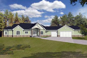 Architectural House Design - Traditional Exterior - Front Elevation Plan #1037-12