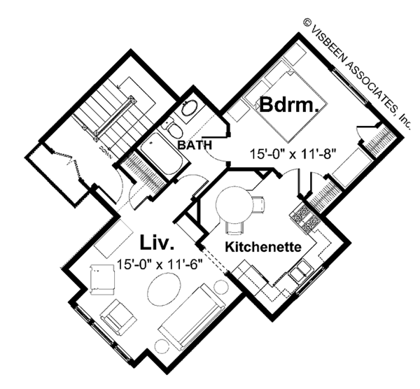 European Floor Plan - Other Floor Plan #928-102