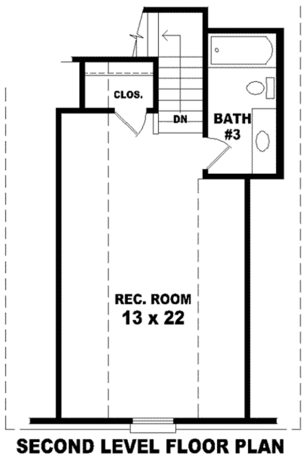 Traditional Floor Plan - Upper Floor Plan #81-1103