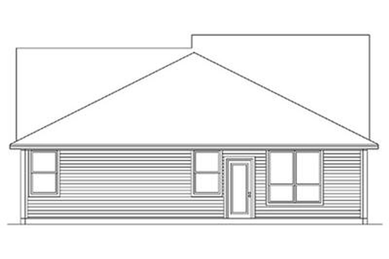 Home Plan - Exterior - Rear Elevation for Cottage House Plan #84-267 - 4 bed, 2 bath