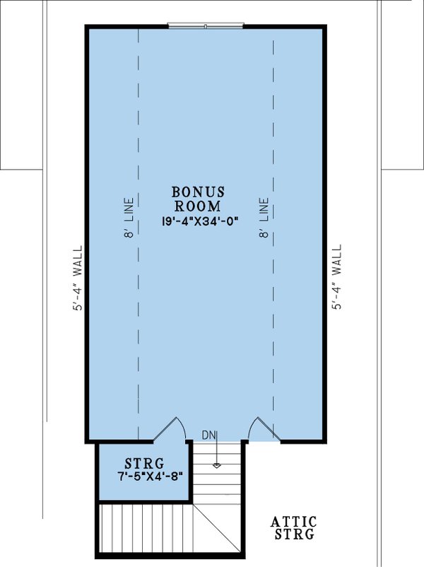 Farmhouse Floor Plan - Upper Floor Plan #923-381