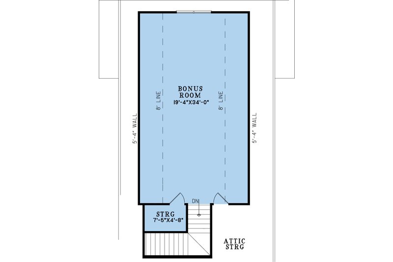 House Design - Floor Plan - Upper Floor for Farmhouse House Plan #923-381 - 3 bed, 2.5 bath