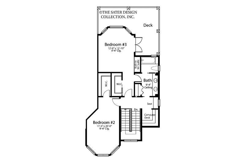 Home Plan - Floor Plan - Upper Floor for Traditional House Plan #930-90 - 3 bed, 3 bath