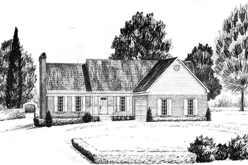 House Design - Ranch Exterior - Front Elevation Plan #36-625