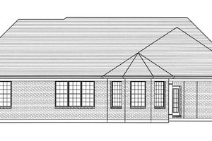 Exterior - Rear Elevation for Country House Plan #46-820 - 3 bed, 2 bath