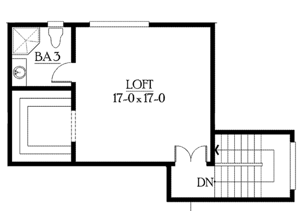 Architectural House Design - Craftsman Floor Plan - Lower Floor Plan #132-433