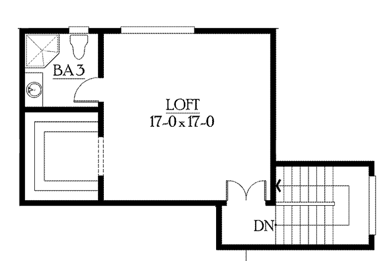 Dream House Plan - Floor Plan - Lower Floor for Craftsman House Plan #132-433 - 4 bed, 3.5 bath