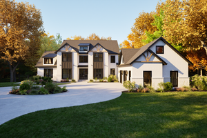 House Blueprint - Exterior - Front Elevation for Contemporary House Plan #1116-9 - 4 bed, 3.5 bath